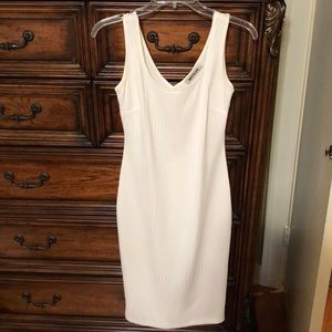 White midi dress
